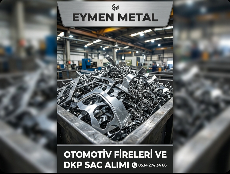 Gebze otomotiv yan sanayi fabrikalarından çıkan tertemiz imalat artığı DKP sac hurdaları lazer kesim metal fireleri ve CNC talaşları Eymen Hurdacılık 0534 274 34 66