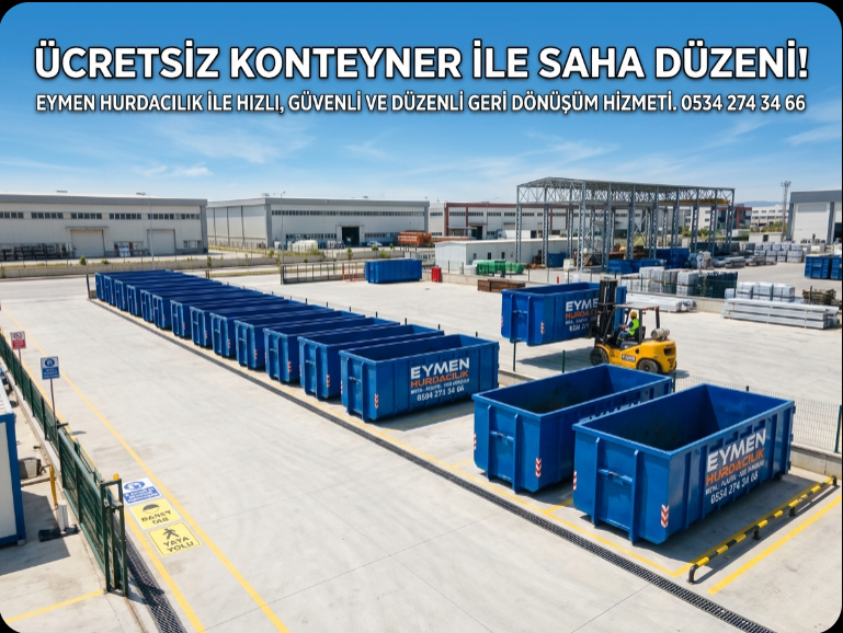 imes hurdacı fabrikalara konteyner bırakan geri dönüşüm firması